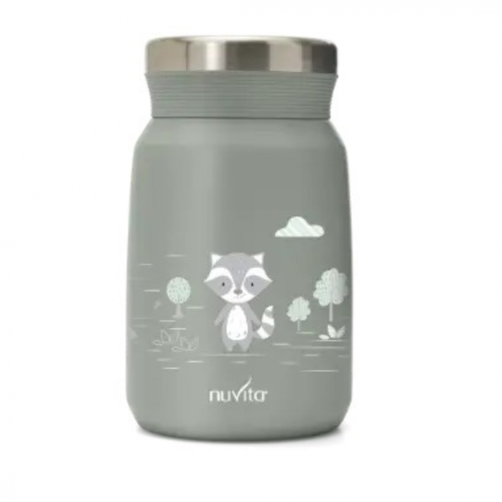 Termos din otel inoxidabil Nuvita Sage Green pentru alimente lichide si solide 500 ml - 1 | YEO