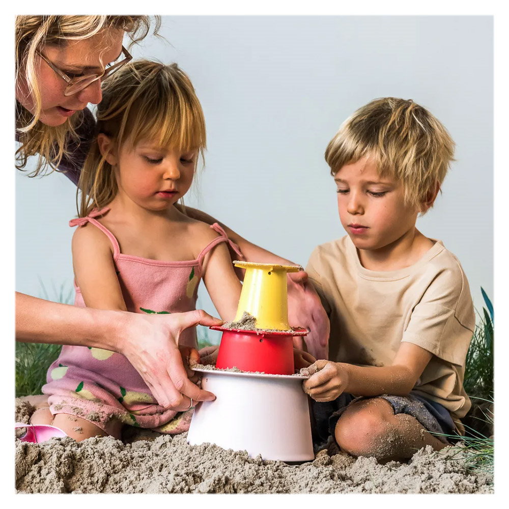 Set forme pentru nisip Alto Quut Toys rosu - 2 | YEO