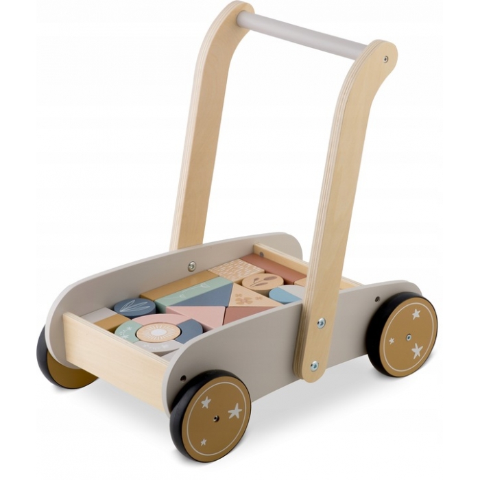 Antemergator din lemn cu blocuri din lemn incluse 26.5 x 40 x 41 cm Nukido NK-856 - 7