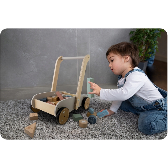 Antemergator din lemn cu blocuri din lemn incluse 26.5 x 40 x 41 cm Nukido NK-856 - 3