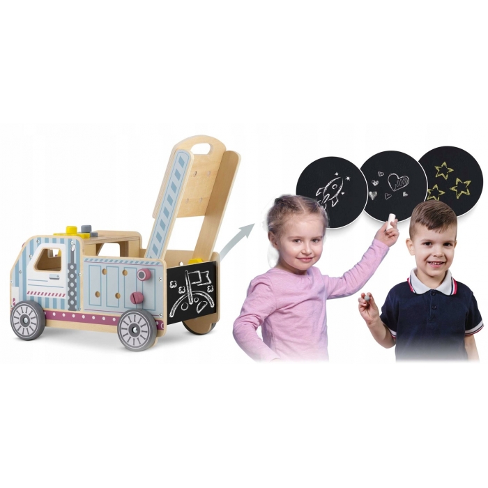 Antemergator din lemn tip atelier si diverse activitati 40 x 28 x 43 cm Ricokids RK-874 - 2