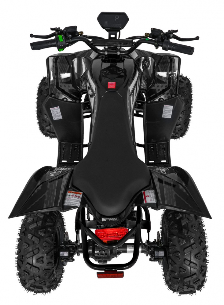 ATV electric pentru copii Desert Storm Black, Motor 800W, baterie 48V20Ah, panoul de bord iluminat cu afisaj viteza, kilometraj si incarcare, pornire la cheie, cu marsarier, cutie de viteze automata, pana la 40 kmh - 2