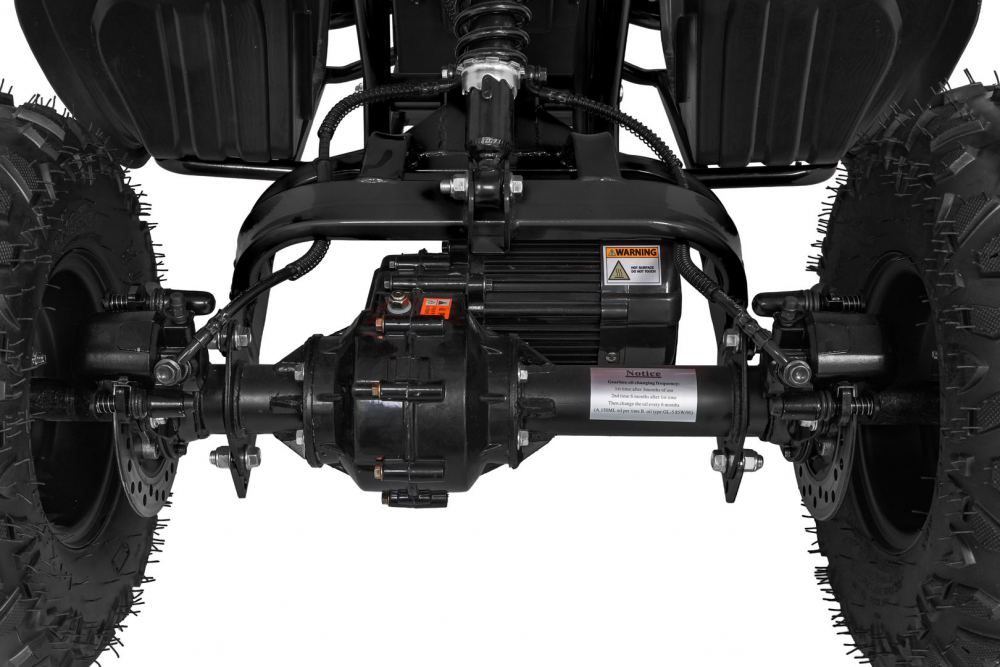 ATV electric pentru copii Desert Storm Black, Motor 800W, baterie 48V20Ah, panoul de bord iluminat cu afisaj viteza, kilometraj si incarcare, pornire la cheie, cu marsarier, cutie de viteze automata, pana la 40 kmh - 7