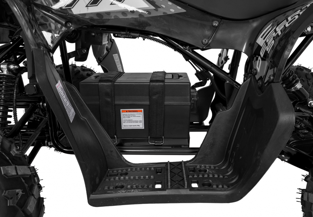 ATV electric pentru copii Desert Storm Black, Motor 800W, baterie 48V20Ah, panoul de bord iluminat cu afisaj viteza, kilometraj si incarcare, pornire la cheie, cu marsarier, cutie de viteze automata, pana la 40 kmh - 9