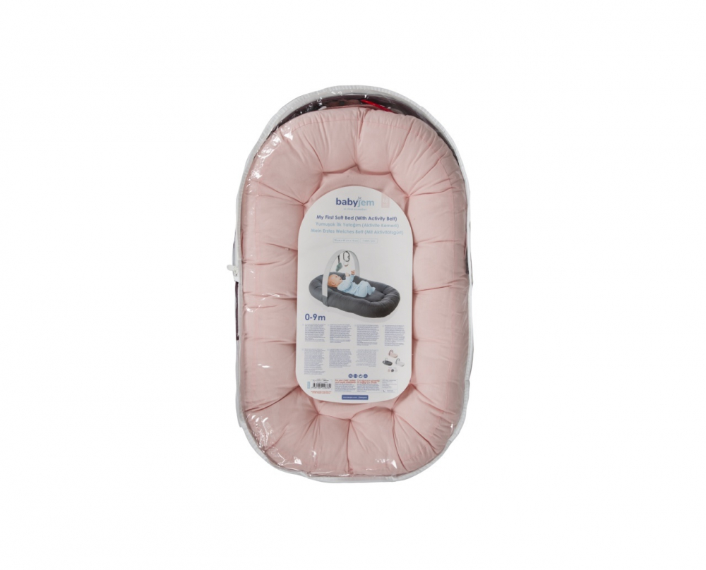 Babynest cu bara de jucarii BabyJem Somon