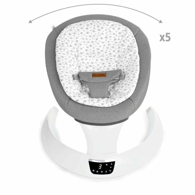 Balansoar electric Jane Moon Star cu 5 trepte de viteza, Timer, 12 melodii si 5 sunete ale naturii - 2