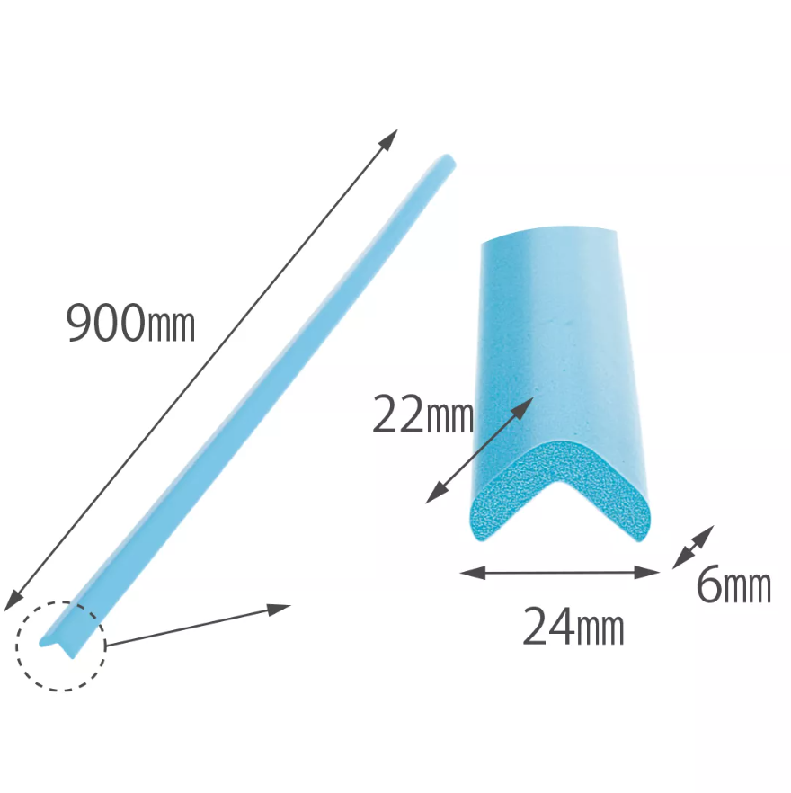Banda de protectie mobilier Car Boy Safety din spuma roz pastel 24x900x22x6 mm - 2 | YEO