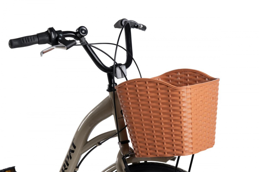 Bicicleta City Carpat C26263A BejNegru, roti 26 inch, 7 viteze, inaltime utilizator 150-165 cm, greutate suportata 120 kg - 2 | YEO