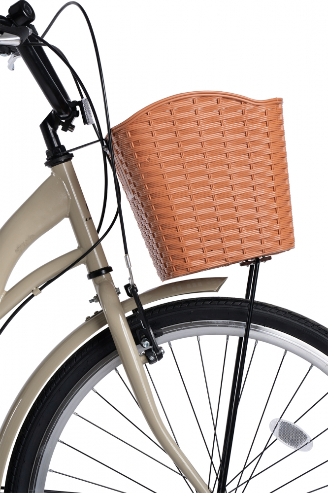 Bicicleta City Carpat C26263A BejNegru, roti 26 inch, 7 viteze, inaltime utilizator 150-165 cm, greutate suportata 120 kg - 6