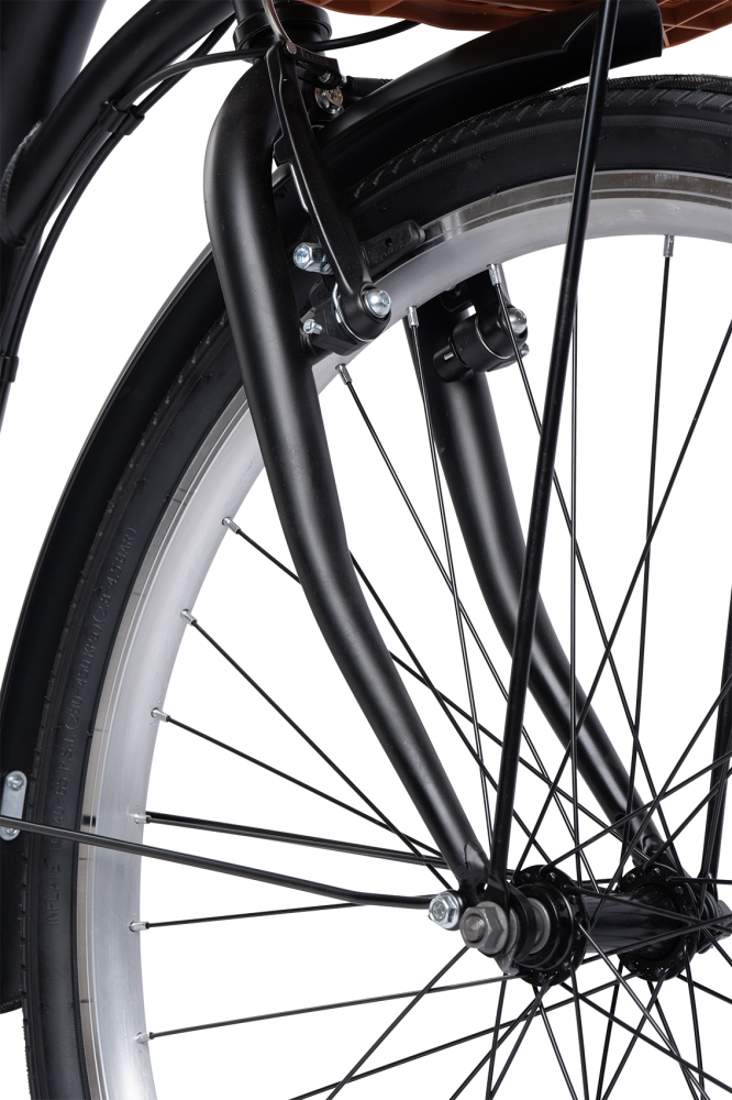 Bicicleta City Carpat C26263A NegruAlb, roti 26 inch, 7 viteze, inaltime utilizator 150-165 cm, greutate suportata 120 kg - 2 | YEO