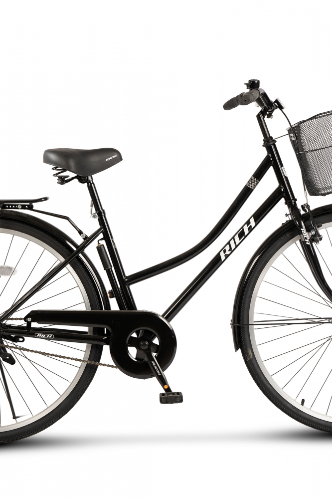 Bicicleta City Rich Dunarea R2892A NegruAlb, roti 28 inch, inaltime utilizator 165-195 cm, greutate suportata 120 kg - 3