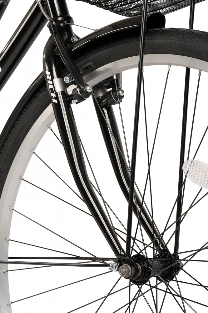 Bicicleta City Rich Dunarea R2892A NegruAlb, roti 28 inch, inaltime utilizator 165-195 cm, greutate suportata 120 kg - 6