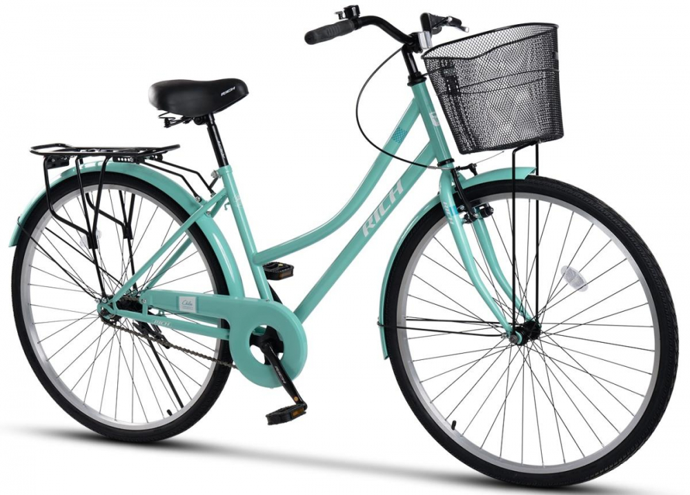 Bicicleta City Rich Dunarea R2892A Turcoaz, roti 28 inch, inaltime utilizator 165-195 cm, greutate suportata 120 kg