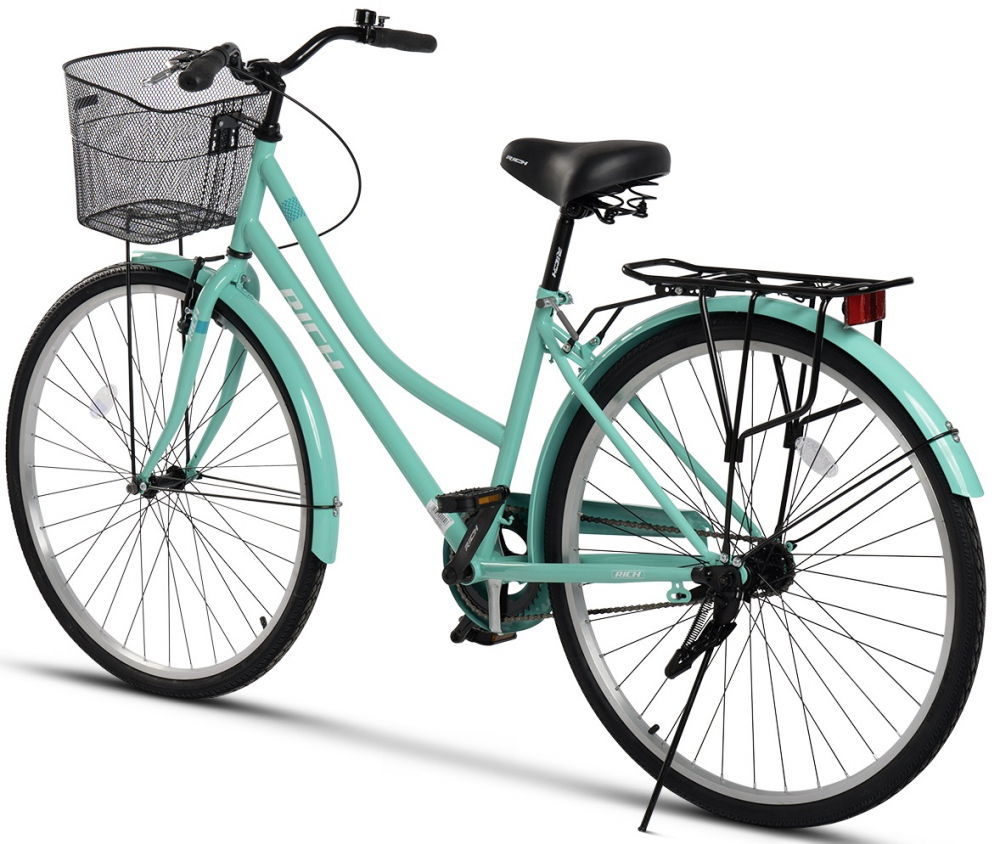 Bicicleta City Rich Dunarea R2892A Turcoaz, roti 28 inch, inaltime utilizator 165-195 cm, greutate suportata 120 kg - 1 | YEO