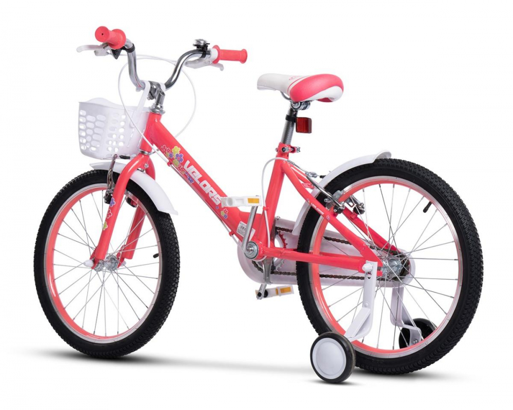 Bicicleta Copii Velors V2002A Roz, varsta 7-10 ani, roti 20 inch, greutate suportata 80 kg , inaltime utilizator 120-155 cm - 1 | YEO