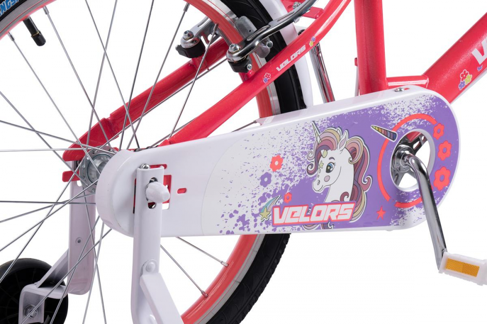 Bicicleta Copii Velors V2002A Roz, varsta 7-10 ani, roti 20 inch, greutate suportata 80 kg , inaltime utilizator 120-155 cm - 4