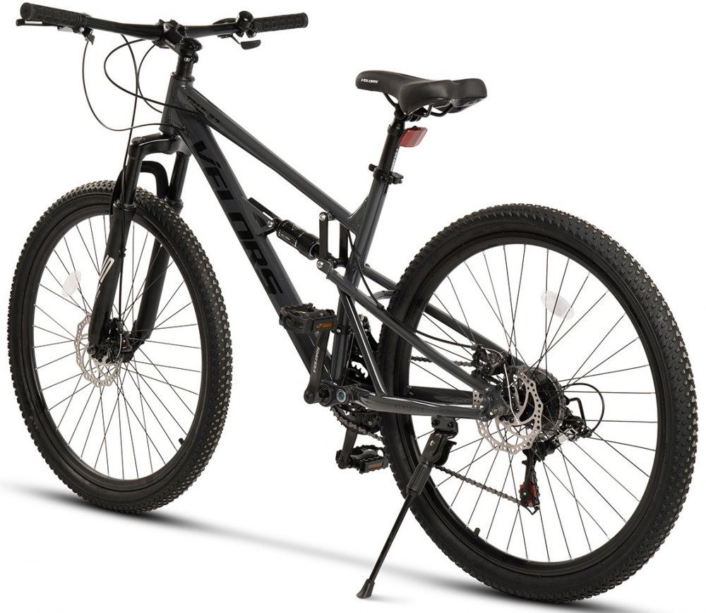 Bicicleta MTB-Full Suspension Velors Trail 2.7 V27271D GriNegru, roti 27,5 inch, greutate suportata 120 Kg, inaltime utilizator 160-175 cm - 1 | YEO
