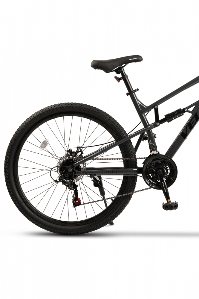 Bicicleta MTB-Full Suspension Velors Trail 2.7 V27271D GriNegru, roti 27,5 inch, greutate suportata 120 Kg, inaltime utilizator 160-175 cm - 2 | YEO