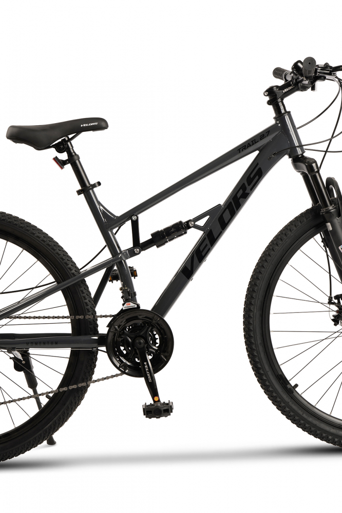 Bicicleta MTB-Full Suspension Velors Trail 2.7 V27271D GriNegru, roti 27,5 inch, greutate suportata 120 Kg, inaltime utilizator 160-175 cm - 3