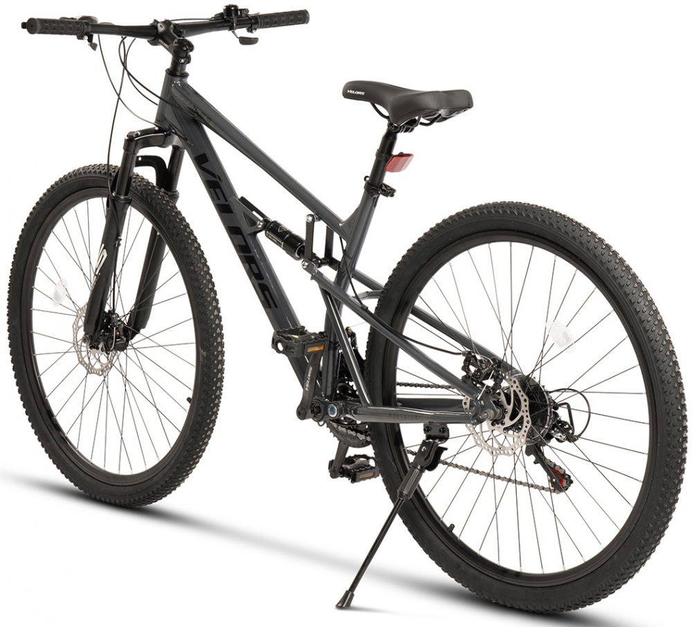 Bicicleta MTB-Full Suspension Velors Trail 2.9 V29271D GriNegru, roti 29 inch, greutate suportata 120 kg, inaltime utilizator 170-185 cm - 2 | YEO