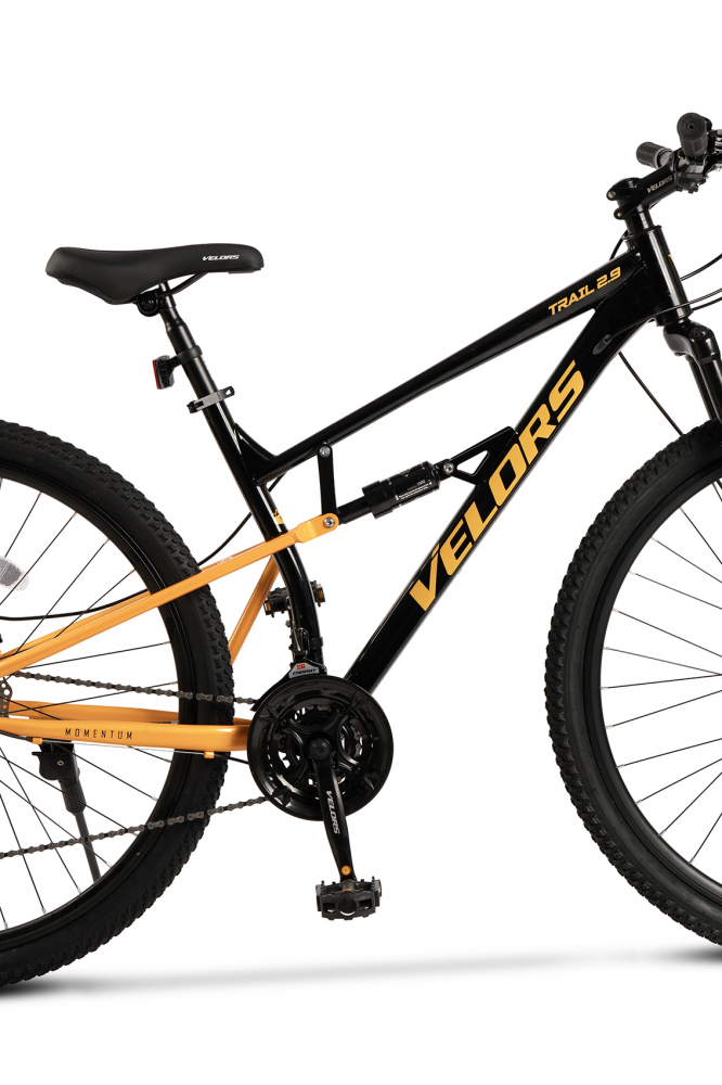 Bicicleta MTB-Full Suspension Velors Trail 2.9 V29271D NegruPortocaliu, roti 29 inch, greutate suportata 120 kg, inaltime utilizator 170-185 cm - 4