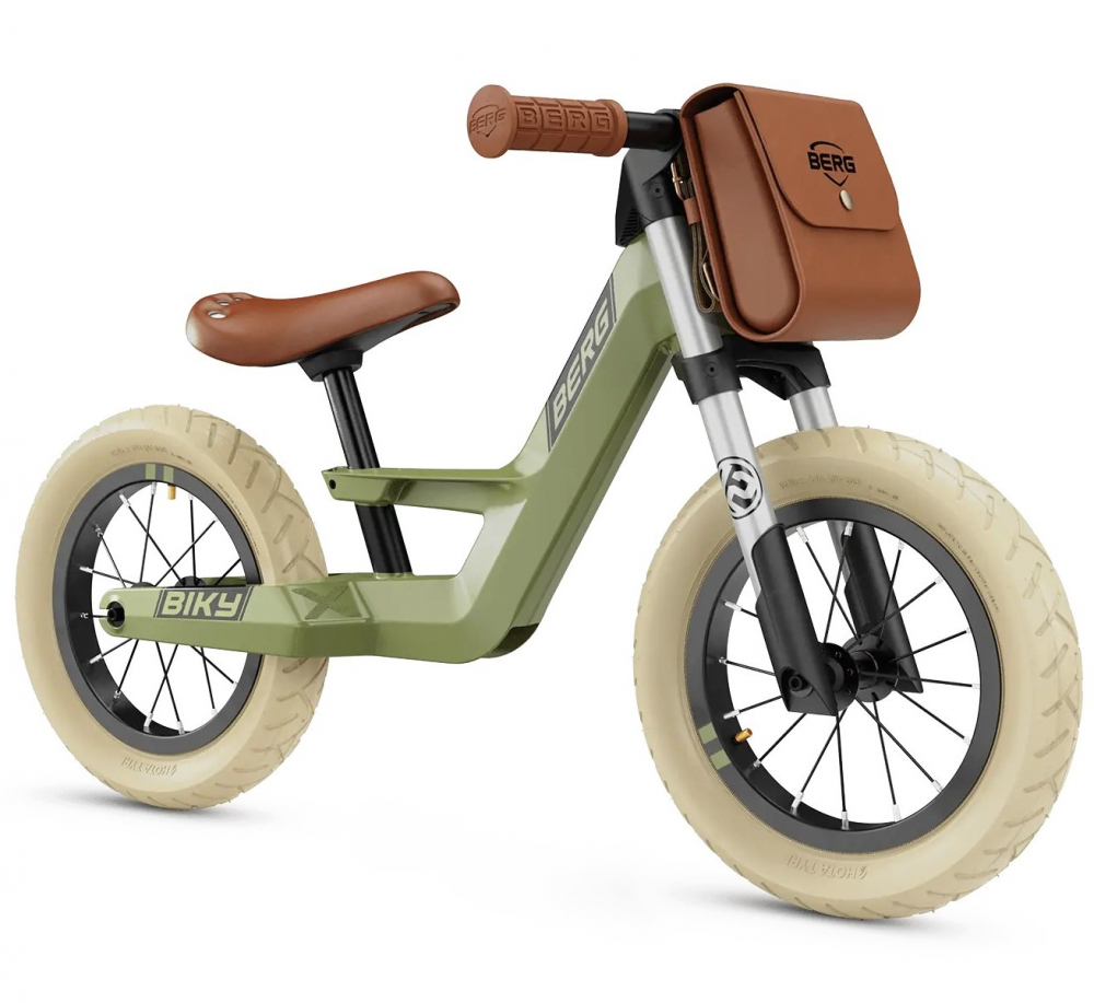 Bicicleta copii fara pedale Berg Biky Retro Green 12 inch, anvelope pneumatice, scaun reglabil pe inaltime 32-45 cm, inaltime utilizator 90-120 cm, greutate maxima utilizator 30 kg, varsta 2,5-5 ani - 5