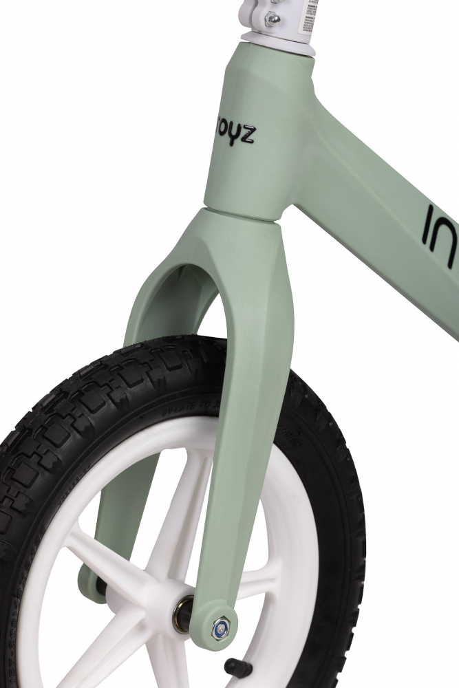 Bicicleta de echilibru fara pedale pentru copii Toyz Inter Mint,Roti gonflabile,Sa confortabila din piele cu inaltime reglabila,Protectie noroi,Manere antiderapante,De la 3ani sau maxim 30kg - 3