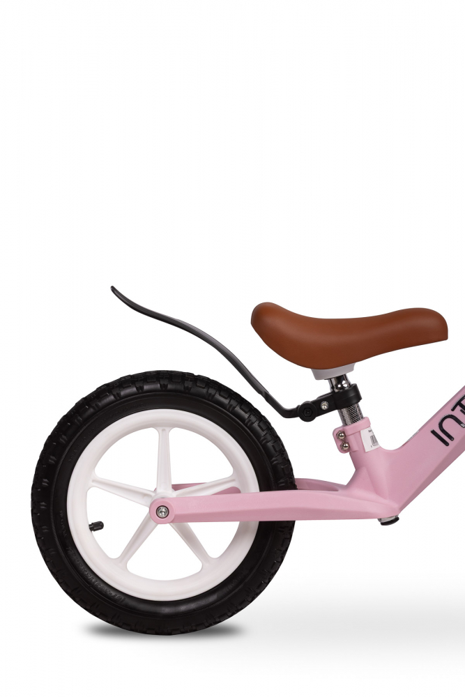 Bicicleta de echilibru fara pedale pentru copii Toyz Inter Pink,Roti gonflabile,Sa confortabila din piele cu inaltime reglabila,Protectie noroi,Manere antiderapante,De la 3ani sau maxim 30kg - 1 | YEO