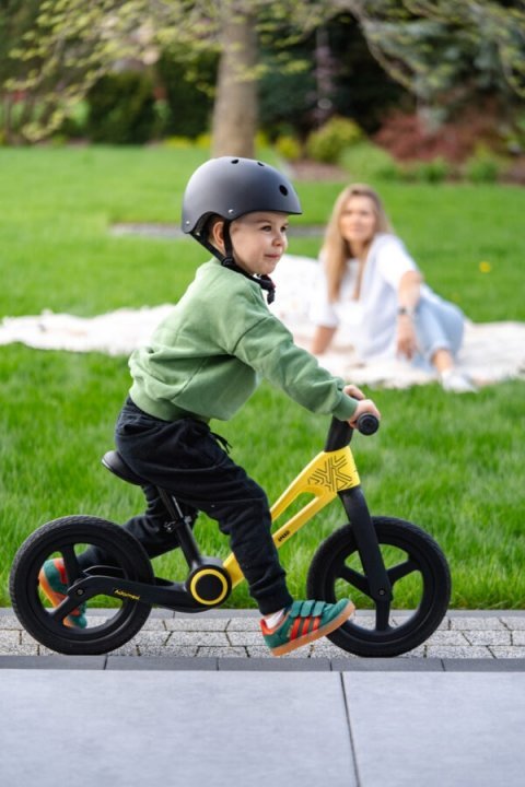 Bicicleta de echilibru pentru copii, Adamex Speed M8, pliabila, fara pedale, cu Saua reglabila si manere confortabile, 2-5 ani, pana la 35 kg, Lime Green - 1 | YEO