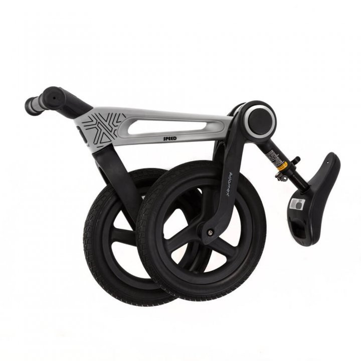 Bicicleta de echilibru pentru copii, Adamex Speed M8, pliabila, fara pedale, cu Saua reglabila si manere confortabile, 2-5 ani, pana la 35 kg, Grey Fox - 3