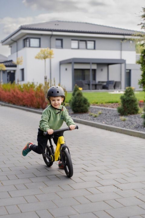 Bicicleta de echilibru pentru copii, Adamex Speed M8, pliabila, fara pedale, cu Saua reglabila si manere confortabile, 2-5 ani, pana la 35 kg, Mellow Yellow