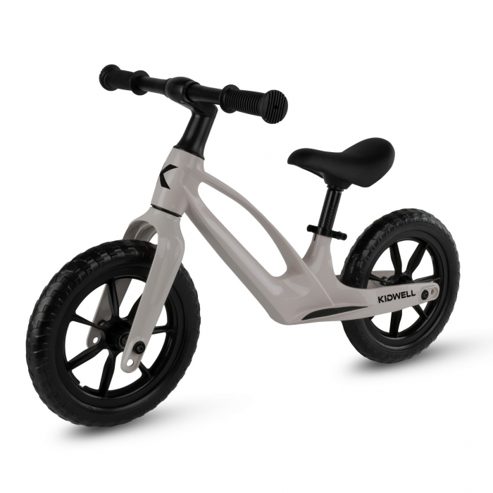 Bicicleta fara pedale, cadru magneziu, roti EVA, Kidwell Vito Gri