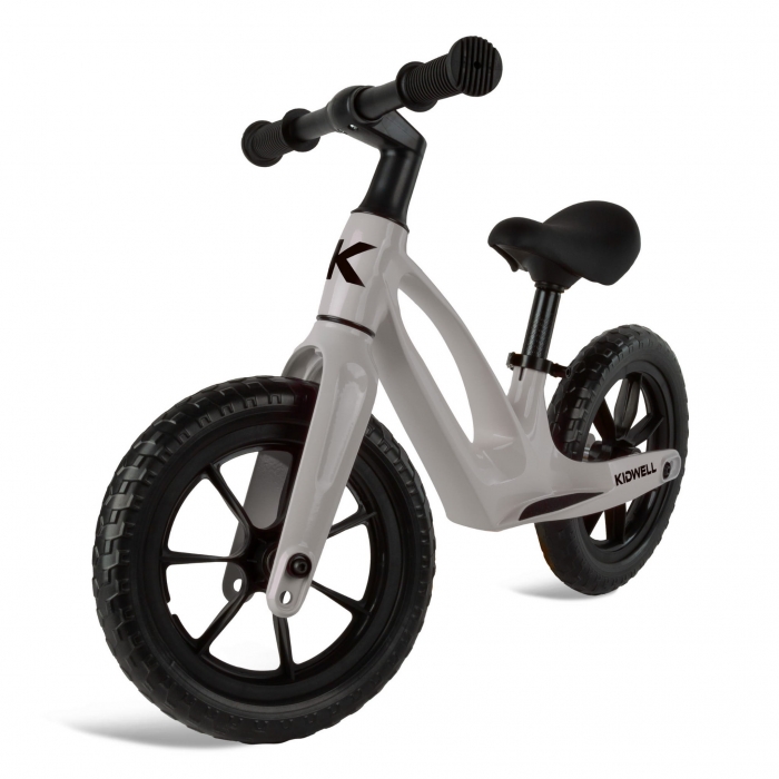 Bicicleta fara pedale, cadru magneziu, roti EVA, Kidwell Vito Gri