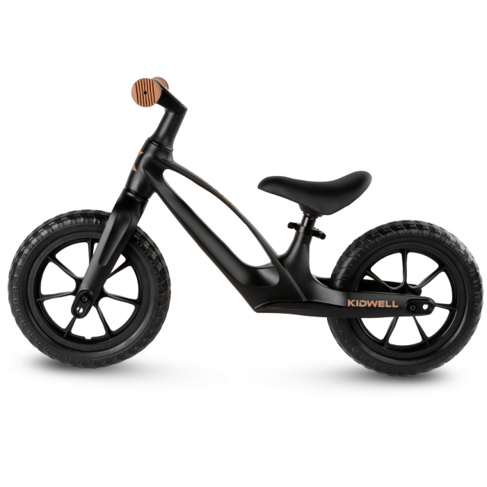 Bicicleta fara pedale, cadru magneziu, roti EVA, Kidwell Vito Negru - 1 | YEO