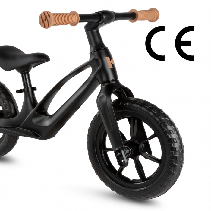 Bicicleta fara pedale, cadru magneziu, roti EVA, Kidwell Vito Negru - 5