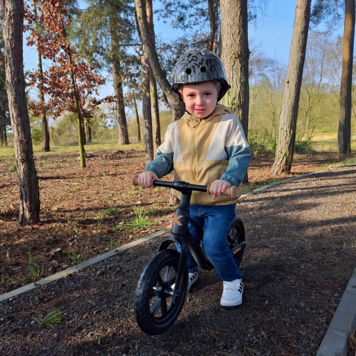 Bicicleta fara pedale, cadru magneziu, roti EVA, Kidwell Vito Negru - 7