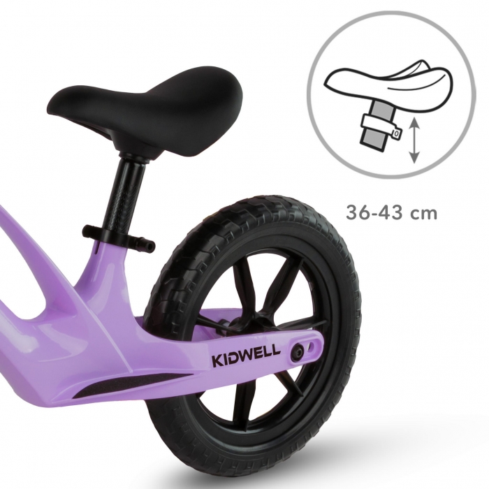 Bicicleta fara pedale, cadru magneziu, roti EVA, Kidwell Vito Violet - 3 | YEO