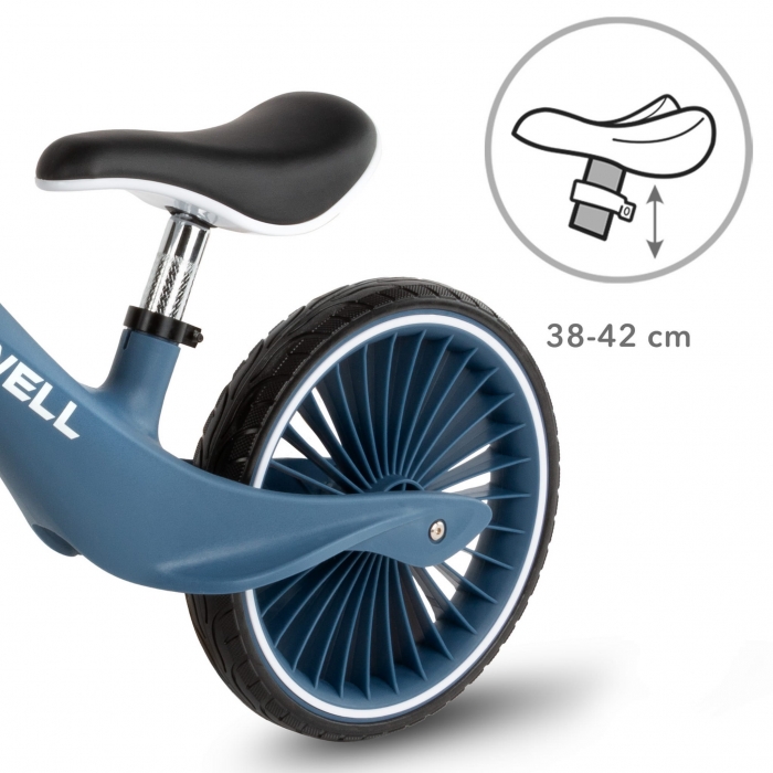 Bicicleta fara pedale, cadru nailon, roti PU, Kidwell NIX Bleumarin - 3 | YEO