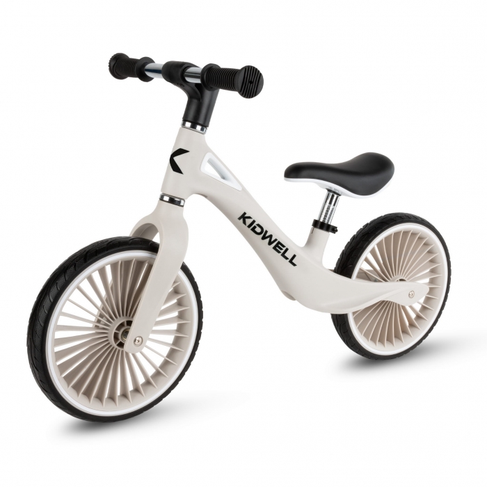 Bicicleta fara pedale, cadru nailon, roti PU, Kidwell NIX Gri