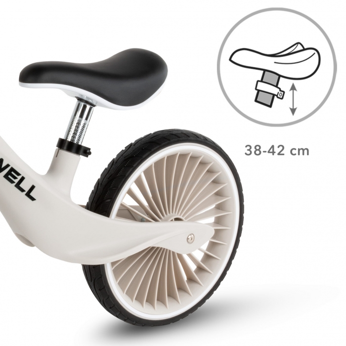 Bicicleta fara pedale, cadru nailon, roti PU, Kidwell NIX Gri - 3 | YEO