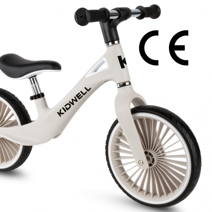 Bicicleta fara pedale, cadru nailon, roti PU, Kidwell NIX Gri - 5