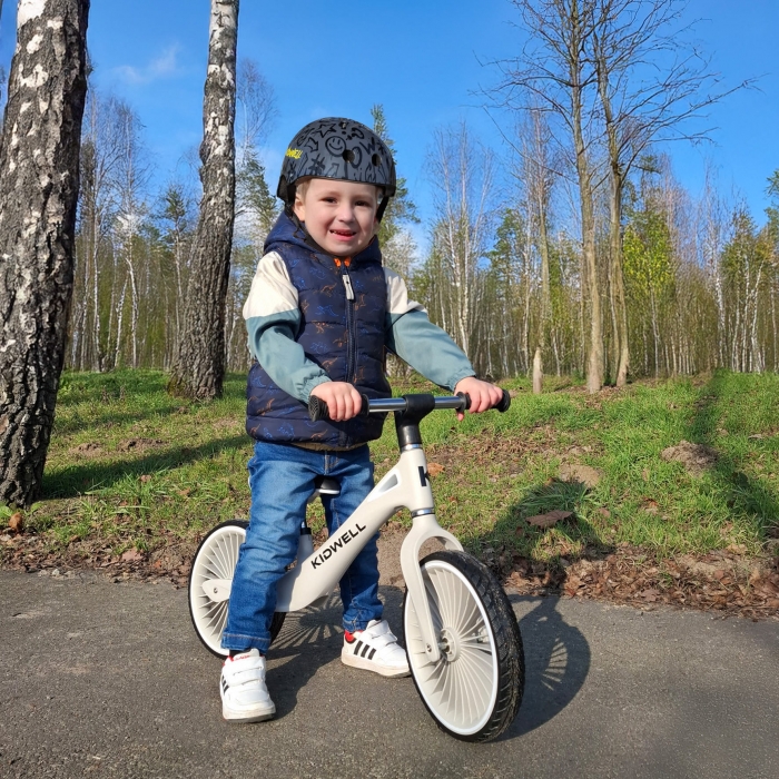 Bicicleta fara pedale, cadru nailon, roti PU, Kidwell NIX Gri - 7