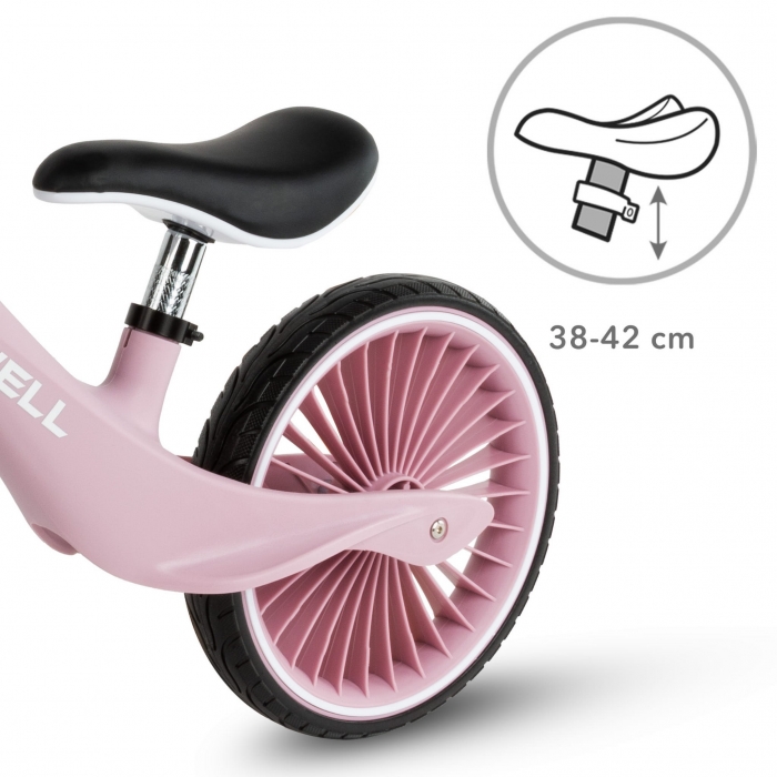 Bicicleta fara pedale, cadru nailon, roti PU, Kidwell NIX Roz - 3 | YEO