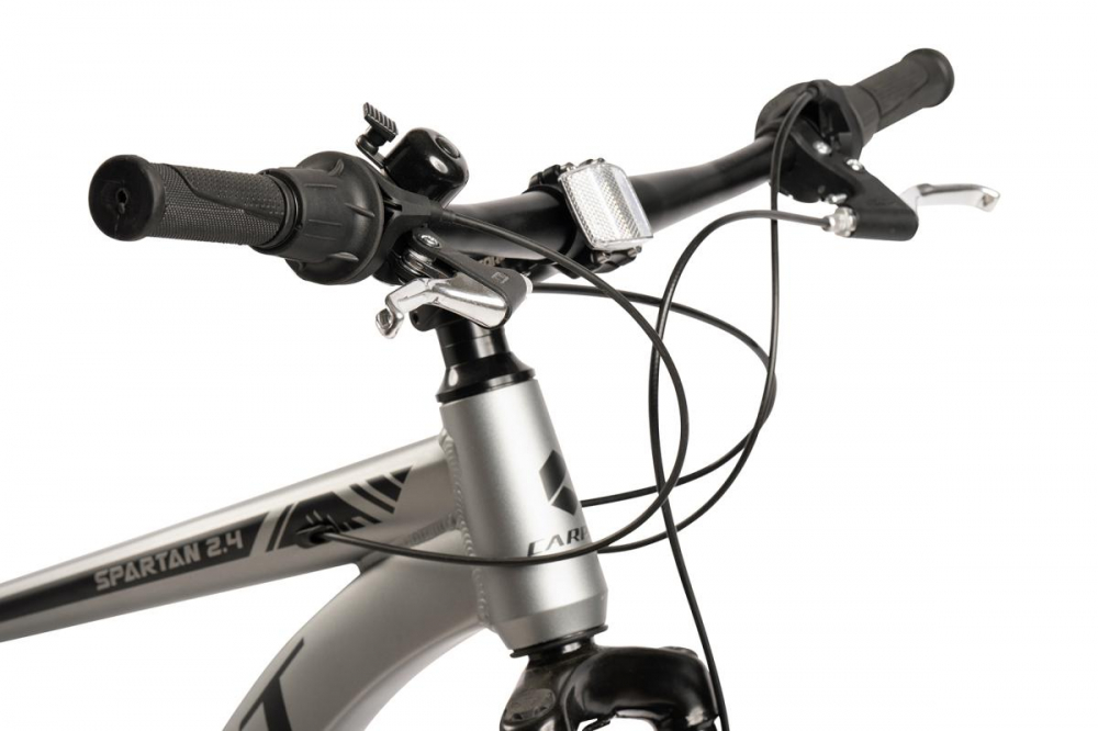 Bicicleta pentru copii MTB-HT Carpat Spartan C2499G GriNegru, roti 24 inch, aluminiu, 21 viteze, echipare Shimano, frane disc - 1 | YEO