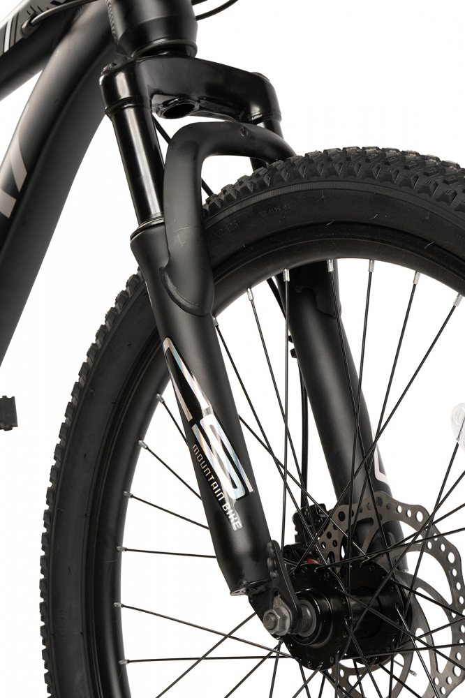 Bicicleta pentru copii MTB-HT Carpat Spartan C2499G NegruGri, roti 24 inch, aluminiu, 21 viteze, echipare Shimano, frane disc - 3