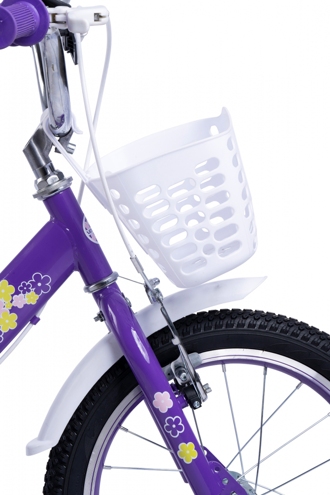 Bicicleta pentru copii Velors V1602A Mov, varsta 4-6 ani, roti 16 inch, greutate suportata 60 kg, inaltime utilizator 100-115 cm - 5