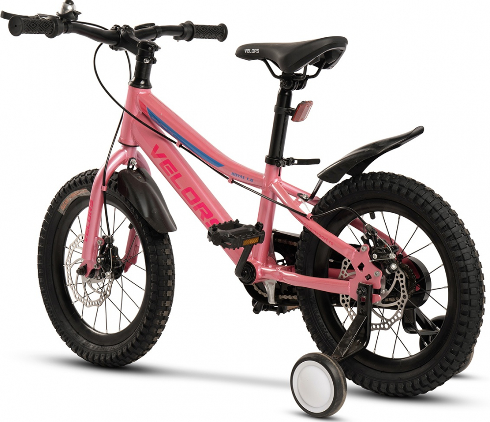 Bicicleta pentru copii Velors V16345A RozAlbastru, varsta 4-6 ani, roti 16 inch, greutate suportata 50 kg, intre 100-115 cm - 1 | YEO