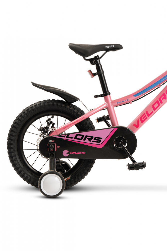 Bicicleta pentru copii Velors V16345A RozAlbastru, varsta 4-6 ani, roti 16 inch, greutate suportata 50 kg, intre 100-115 cm - 2 | YEO