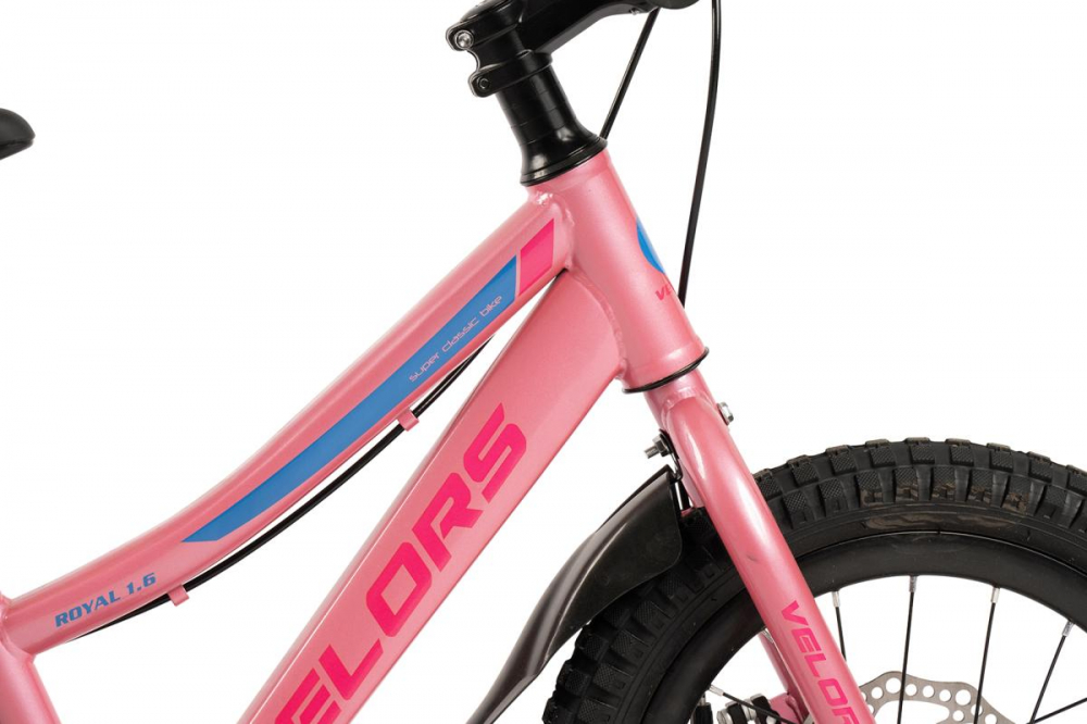 Bicicleta pentru copii Velors V16345A RozAlbastru, varsta 4-6 ani, roti 16 inch, greutate suportata 50 kg, intre 100-115 cm - 4