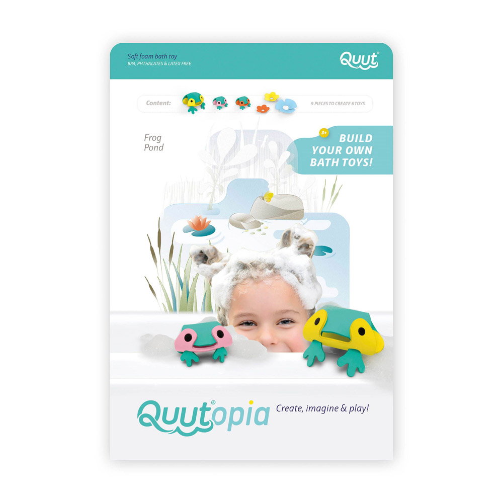 Set jucarii de baie Broscutele simpatice Quut Toys